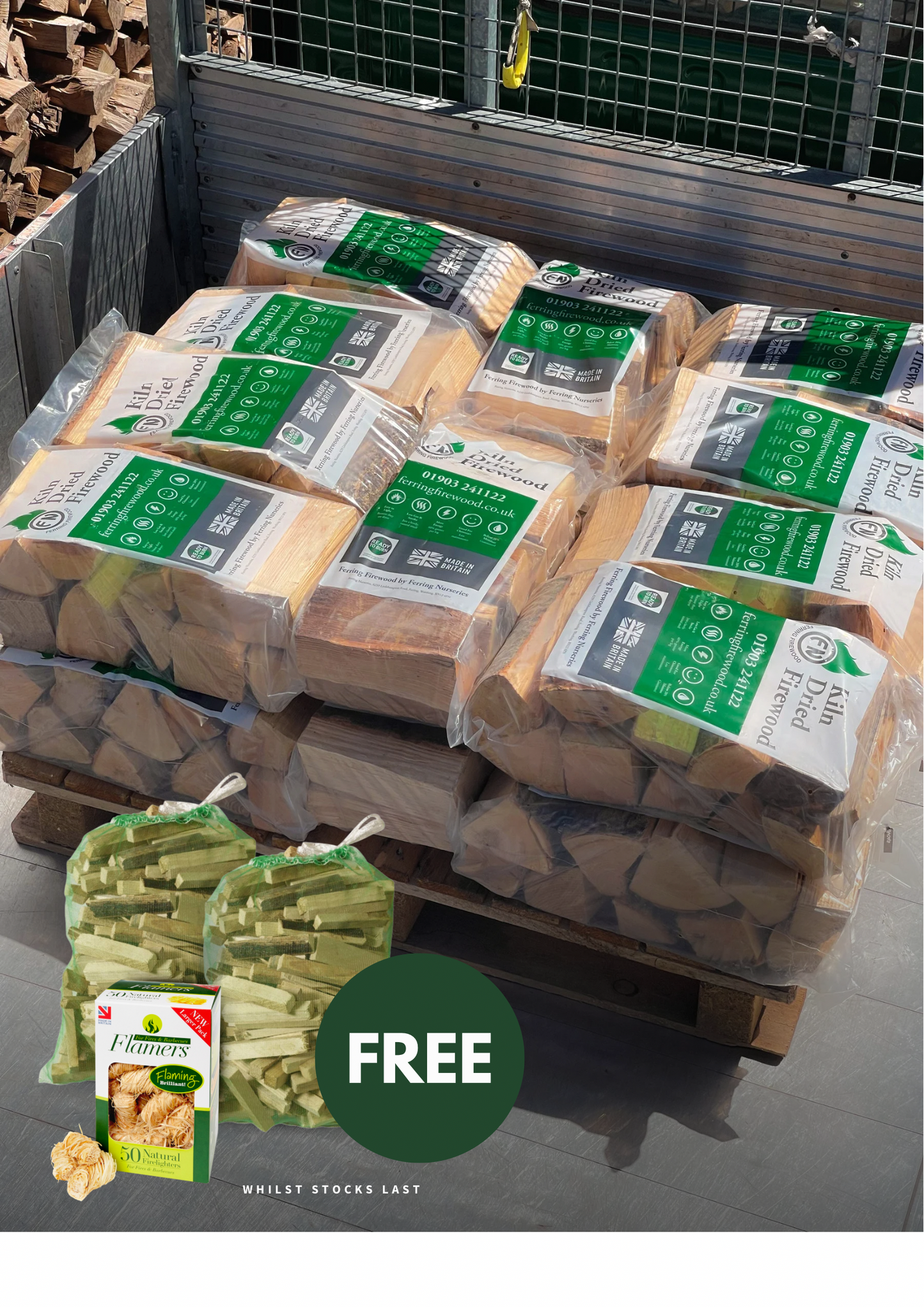 Kiln Dried Firewood Bags (20-Bags)
