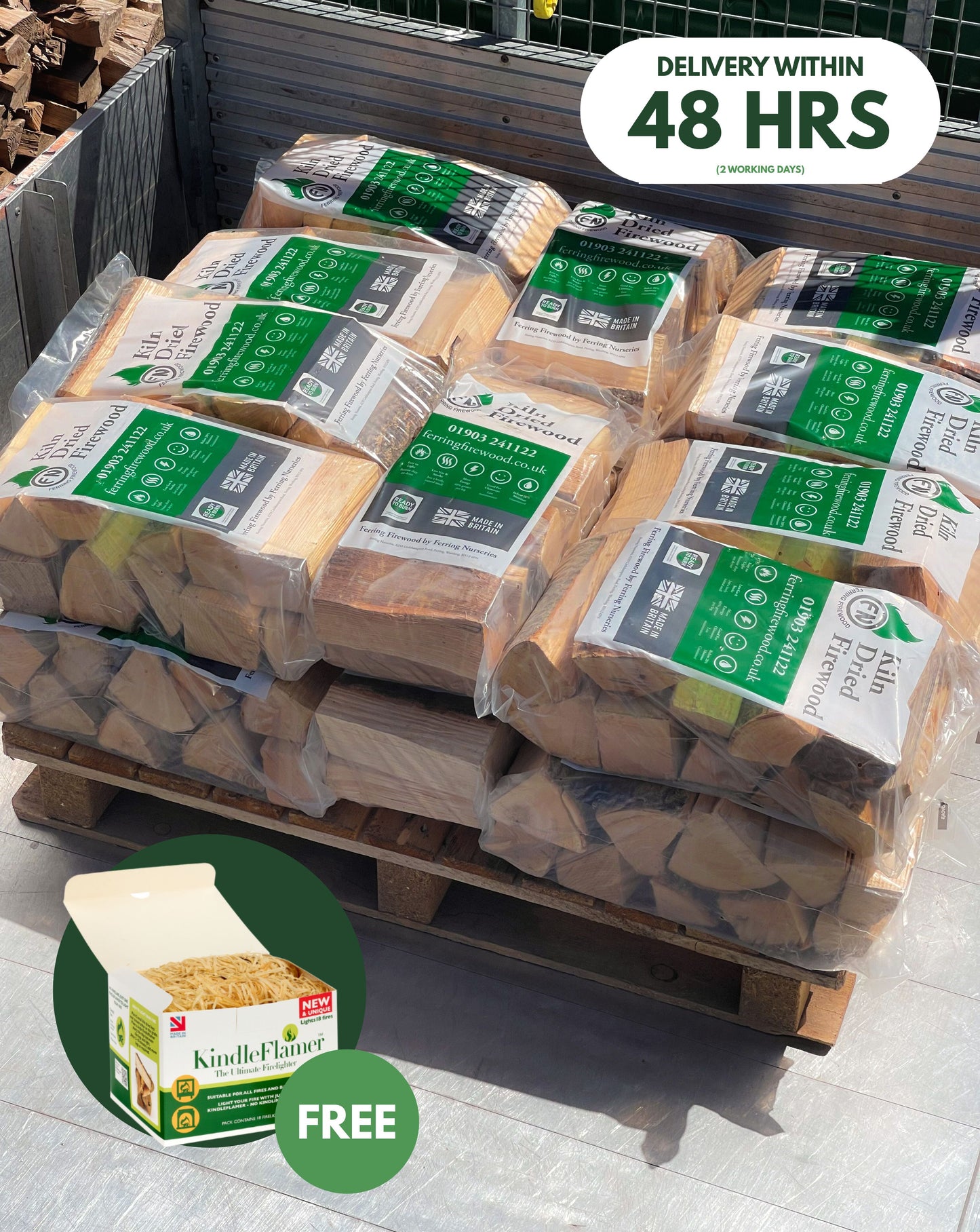 Kiln Dried Firewood Bags (20-Bags)