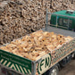 Full load of hardwood seasoned firewood in the back of our local delivery van.